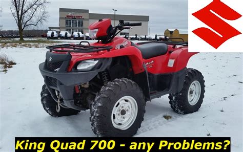 2007 suzuki king quad 700 problems - Feb 26, 2021 · The Suzuki King Quad 700 is a rec-utility vehicle that dominated the ATV scene between 2005 and 2007. This quintessential big-bore machine, featuring electronic fuel injection, independent rear suspension, unrivaled handling, and an 82-mph top speed, was popular with leisure and sport riders. 